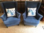 Ikea Strandmon 2 stuks blauw., Huis en Inrichting, Fauteuils, Ophalen, 75 tot 100 cm, Zo goed als nieuw, Stof