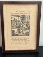 Antiek Jan luyken  afbeelding De Brouwer 15/21 cm, Antiek en Kunst, Kunst | Litho's en Zeefdrukken, Ophalen of Verzenden