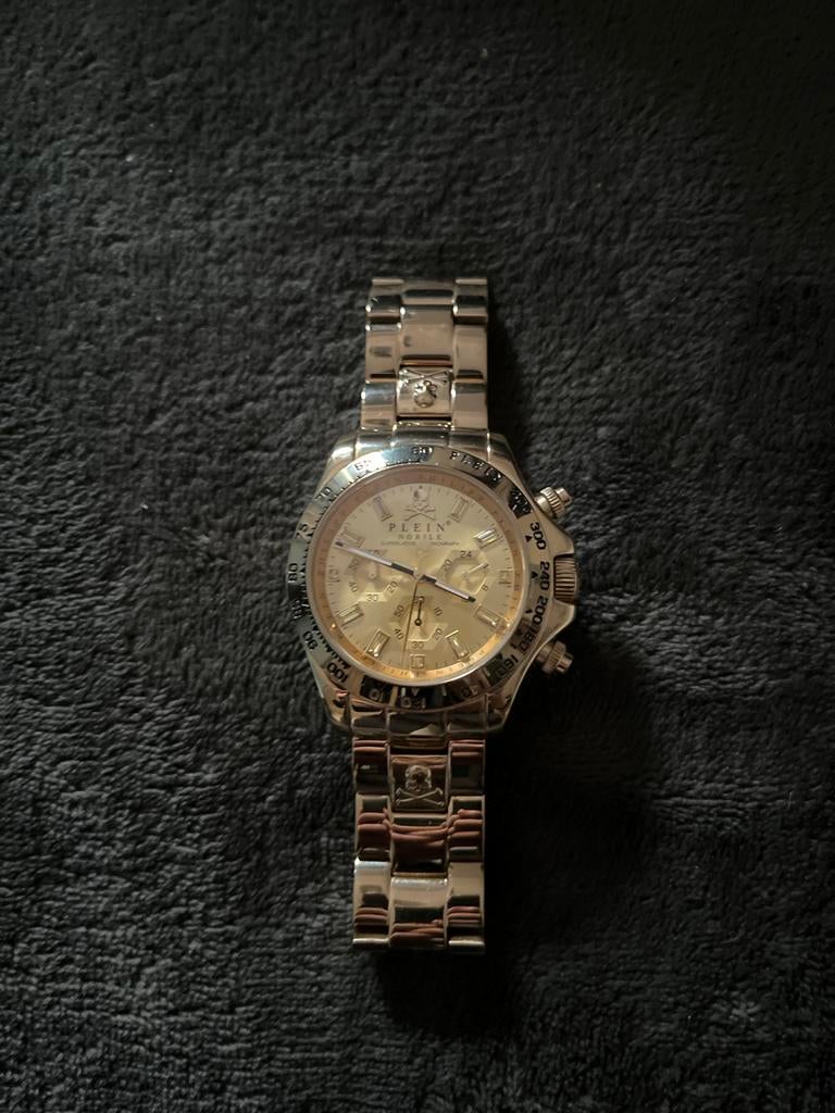 Philipp Plein Horloge Goud - ZGAN, Overige merken, Polshorloge, Ophalen of Verzenden, Zo goed als nieuw