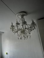 Kroonluchter wit 10 arms, Huis en Inrichting, Lampen | Kroonluchters, Ophalen, Zo goed als nieuw, Kunststof
