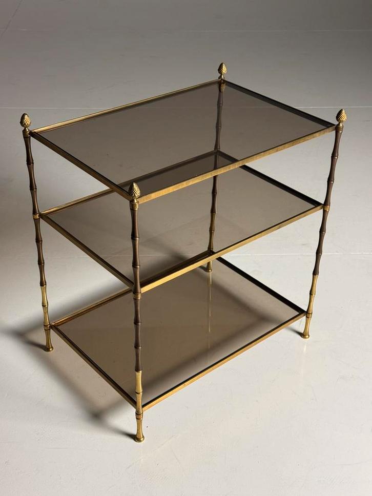 Bijzettafel Maison Bagues stijl vintage, Huis en Inrichting, Tafels | Bijzettafels, Gebruikt, Rechthoekig, Minder dan 55 cm, Ophalen