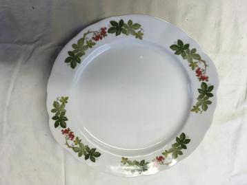 Mooie dinerbord met bloem design, doorsnee 27 cm beschikbaar voor biedingen