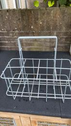 Vintage metalen flessenmand/ flessendrager, Ophalen, Zo goed als nieuw, Metaal, Minder dan 50 cm