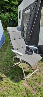 5x antraciet stoelkussens voor in de tuinstoelen, Caravans en Kamperen, Ophalen, Zo goed als nieuw, Campingmeubel-accessoire