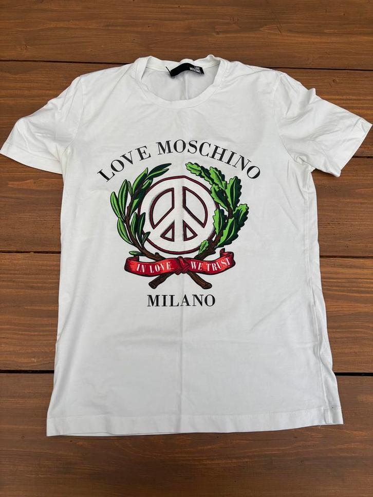 Origineel Moschino T-shirt – maat M – zeer nette staat, Kleding | Heren, T-shirts, Zo goed als nieuw, Zwart, Ophalen of Verzenden