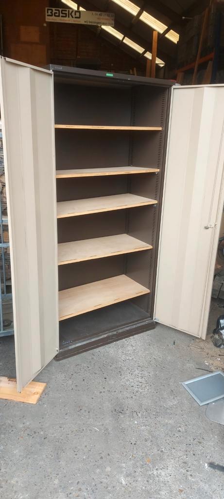 Metalen Archiefkast / Kantoorkast, Huis en Inrichting, Kasten | Roldeurkasten en Archiefkasten, Gebruikt, 200 cm of meer, 50 tot 100 cm