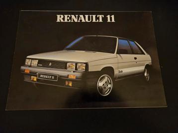 Brochure Renault 11 model 1985 Italië  beschikbaar voor biedingen