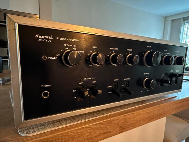 Verzameling uitdunnen: SANSUI AU 7500, Muziek en Instrumenten, Versterkers | Bas en Gitaar, Gebruikt, 100 watt of meer, Ophalen