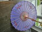 Chinese paraplu paars 68 cm doorsnede, Ophalen of Verzenden, Zo goed als nieuw, Paars