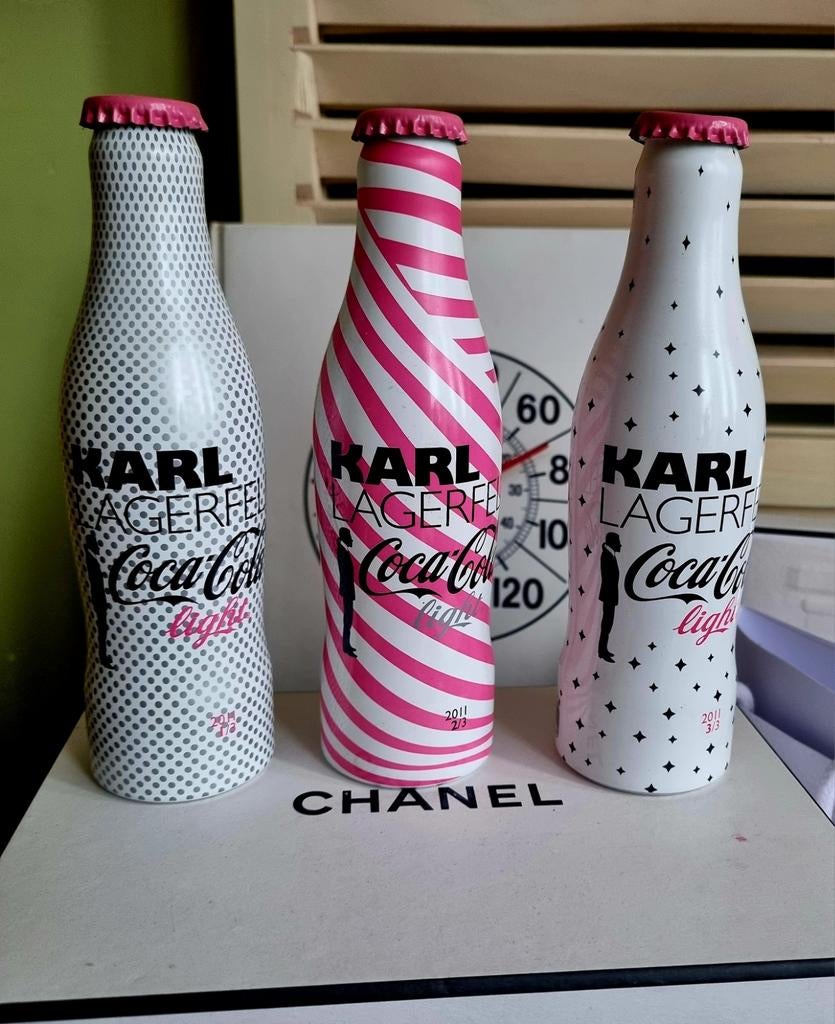 Coca cola flesjes Karl Lagerfeld., Verzamelen, Complete verzamelingen en Collecties, Ophalen of Verzenden
