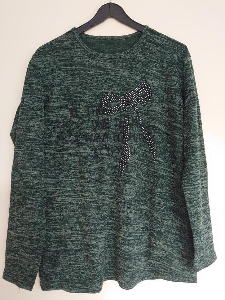 trui maat 44, Kleding | Dames, Truien en Vesten, Zo goed als nieuw, Maat 42/44 (L), Groen, Ophalen of Verzenden