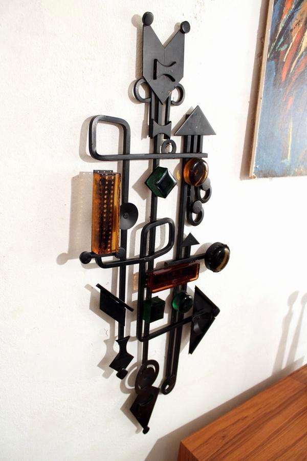 Dantoft Deens brutalist wandsculptuur - mid century design, Antiek en Kunst, Kunst | Designobjecten, Ophalen of Verzenden