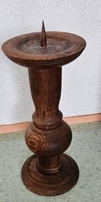 Eikenhouten Kandelaar - 50cm, Ophalen of Verzenden