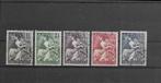 Nederland 1946, NVPH 449 t/m 453, Gestempeld., Verzenden, Na 1940, Gestempeld