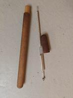 Oude Alcoholmeter in Houten Koker, Antiek en Kunst, Ophalen of Verzenden