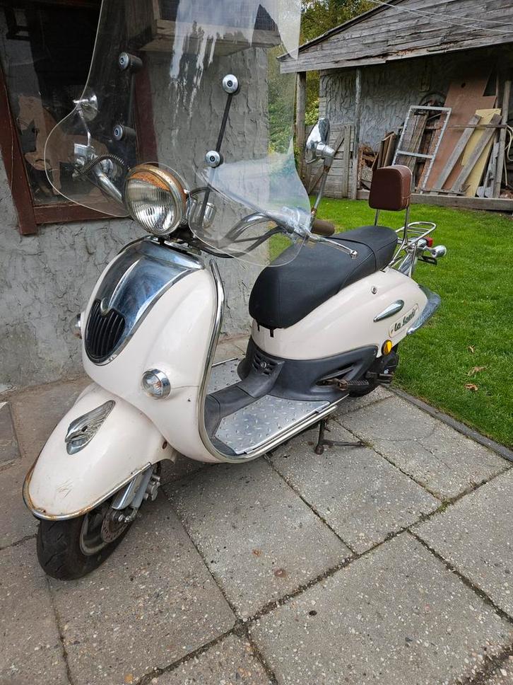 Retro Scooter, Fietsen en Brommers, Scooters | Overige merken, Gebruikt, Benzine, Ophalen