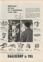 Retro reclame 1963 Daalderop Tiel theelichtje broodrooster, Verzamelen, Retro, Verzenden, Overige typen