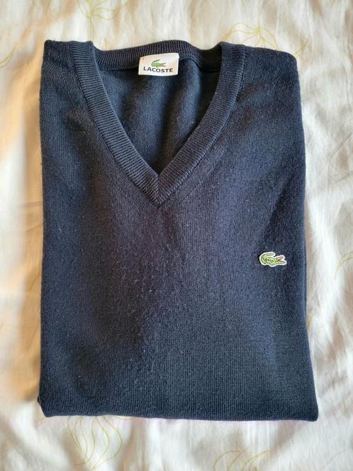 Mooie, originele, donkerblauwe Lacoste trui XXXL Fr8 zie afm, Kleding | Heren, Truien en Vesten, Zo goed als nieuw, Overige maten