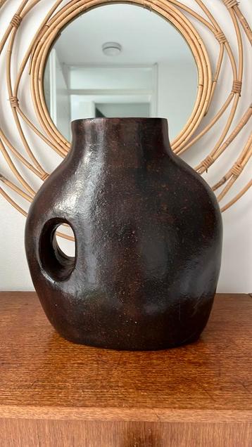 Prachtige vintage Sibon vaas pot kruik terracotta design