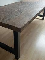 Robuust Oud Houten Eettafel, Huis en Inrichting, Tafels | Eettafels, Ophalen, 200 cm of meer, 50 tot 100 cm, Zo goed als nieuw