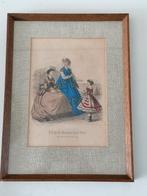 42x31 cm grote ingelijste modeprent, Overige materialen, Minder dan 50 cm, Gebruikt, Ophalen of Verzenden