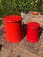 Antiek Emaille pot from Soviet small & big, Antiek en Kunst, Antiek | Emaille, Ophalen
