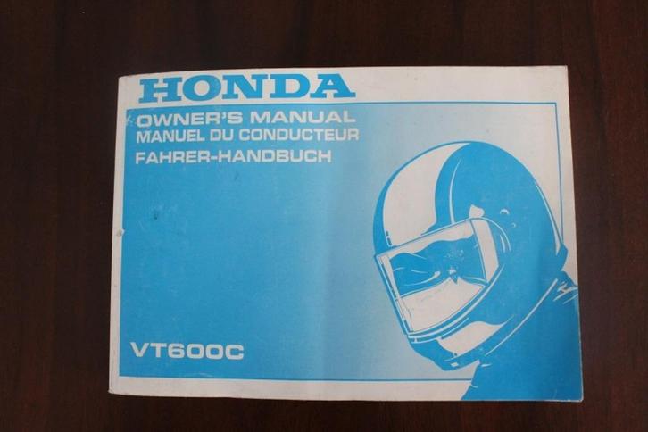 Honda VT600C 1991 motorcycle owner's manual VT 600 handbuch, Motoren, Handleidingen en Instructieboekjes, Honda, Ophalen of Verzenden