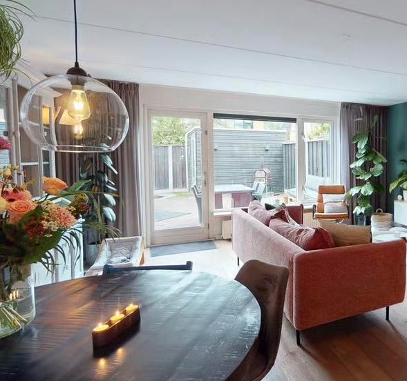 Lamp / lampenkap van glas, Huis en Inrichting, Lampen | Hanglampen, Zo goed als nieuw, Minder dan 50 cm, Glas, Ophalen