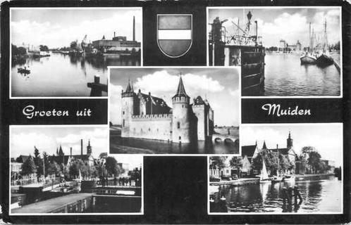 (301-082-001) Muiden Groeten uit, Verzamelen, Ansichtkaarten | Nederland, Noord-Holland, Verzenden