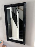 Grote zwarte barok / brocante spiegel 135cm bij 75cm, Ophalen of Verzenden, Zo goed als nieuw, Rechthoekig