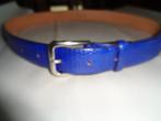 FAUSTO COLATO koningsblauwe reptielen leren riem, Kleding | Dames, Riemen en Ceinturen, Overige kleuren, 3 tot 5 cm, Echt leder