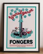 FONGERS Fietsen Nostalgische Affiche Fiets Poster, Verzamelen, Ophalen of Verzenden, Nieuw, A1 t/m A3, Film en Tv