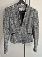 Tweed blazer, H&M, Zwart, Ophalen of Verzenden, Zo goed als nieuw