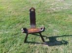 stoel ,stoeltje, driepootstoel, Huis en Inrichting, Stoelen, Ophalen, Gebruikt, Bruin, Eén