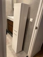 Badkamerkast wit hoogglans, Huis en Inrichting, Badkamer | Badkamermeubels, Ophalen, (Half)hoge kast, Minder dan 50 cm, Gebruikt