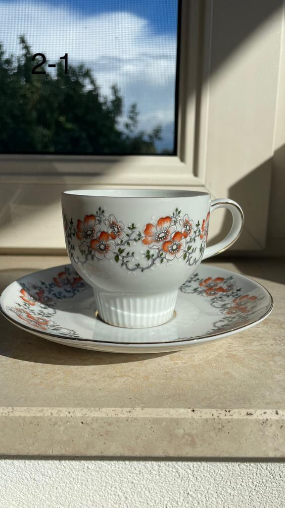 Bavaria Kronester Theekopje met Schotel, Antiek en Kunst, Antiek | Servies los, Ophalen