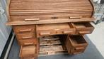 Antiek Eikenhouten Bureau met Roldeur, Huis en Inrichting, Ophalen of Verzenden, Gebruikt, Antiek
