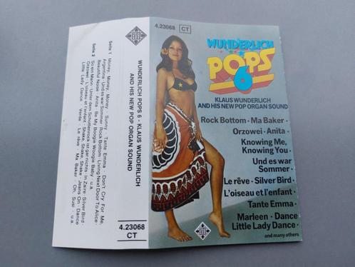 KLAUS WUNDERLICH - WUNDERLICH POPS 6 (CASSETTEBANDJE), Cd's en Dvd's, Cassettebandjes, Zo goed als nieuw, Origineel, Pop, 1 bandje