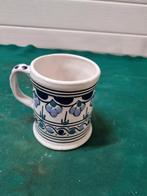mok blauw wit beschilderd, Antiek en Kunst, Ophalen of Verzenden