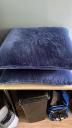 2 kussens met afritsbare hoes, sierkussen of accessoire, Ophalen of Verzenden, Zo goed als nieuw, Blauw, Vierkant