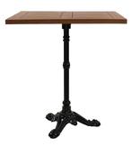 Terrastafel teakhout gietijzer vierkant 70 x 70 cm, Info@edvonline.nl, Nieuw, Ophalen of Verzenden, Inductorstraat 9b Veenendaal