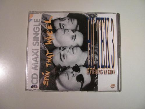 Hi Tek 3 cd / single Spin That Wheel feat Ya Kid K, Cd's en Dvd's, Cd's | Dance en House, Gebruikt, Ophalen of Verzenden