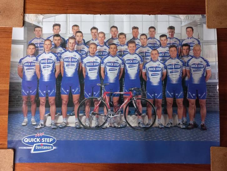 Poster Quickstep Davitamon Cycling team, Verzamelen, Sportartikelen en Voetbal, Zo goed als nieuw, Poster, Plaatje of Sticker