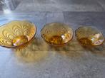 Brocante Vintage Persglas schalenset
Kleur Amber, Ophalen of Verzenden