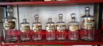 7 glazen apothekersflessen, Antiek en Kunst, Ophalen of Verzenden