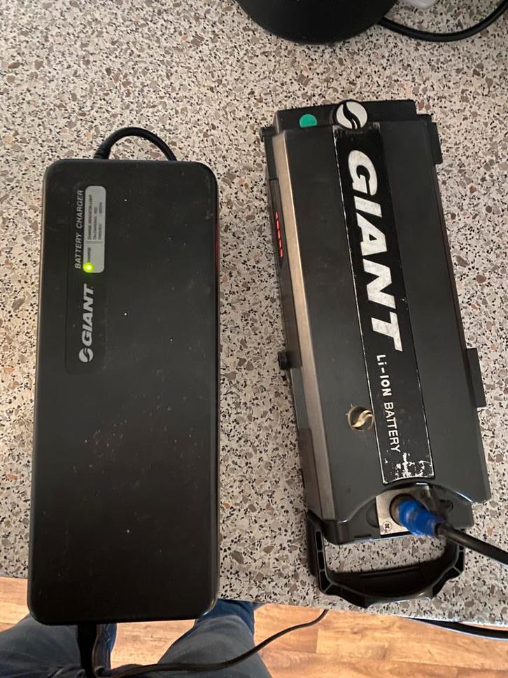 Accu + Oplader Giant twist Go, Fietsen en Brommers, Fietsaccessoires | Fietsaccu's, Zo goed als nieuw, Ophalen of Verzenden