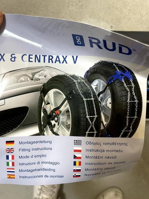 RUD sneeuwkettingen – verstelbaar, bijna alle banden passend, Auto diversen, Sneeuwkettingen, Zo goed als nieuw, Ophalen