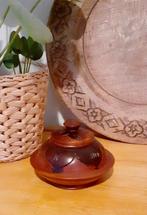 Vintage houten bakje met dekseltje, Ophalen of Verzenden