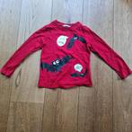 Rood longsleeve shirt vleermuizen van H&M maat 122-128, Ophalen of Verzenden, Gebruikt, Jongen of Meisje, Shirt of Longsleeve