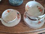 Vintage Peacock Theekopjes Set (5), Antiek en Kunst, Ophalen